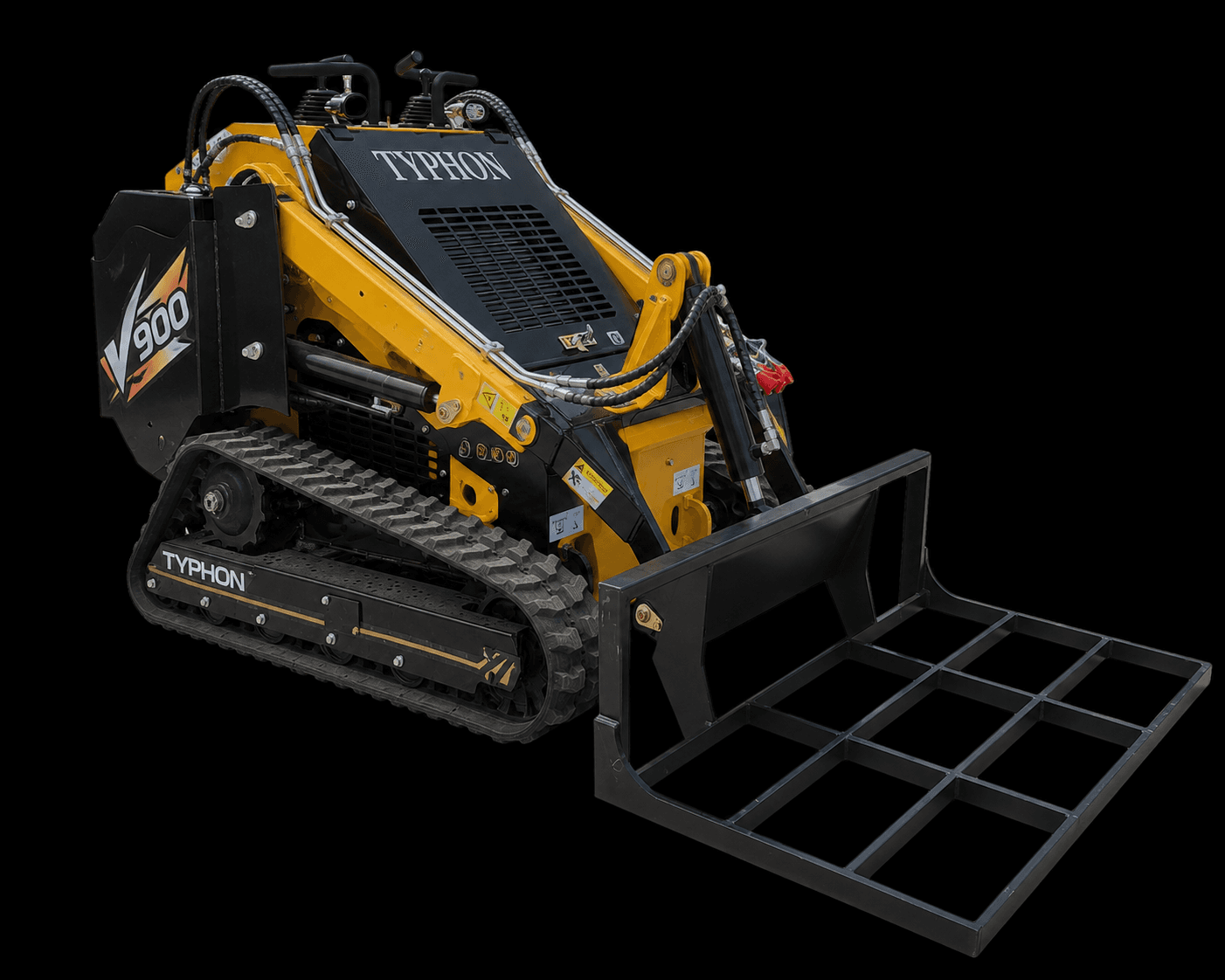 TYPHON STOMP V900 with leveler attachment