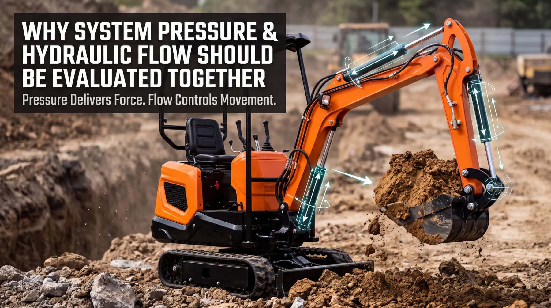 Why System Pressure and Hydraulic Flow Should Be Evaluated Together in Excavator