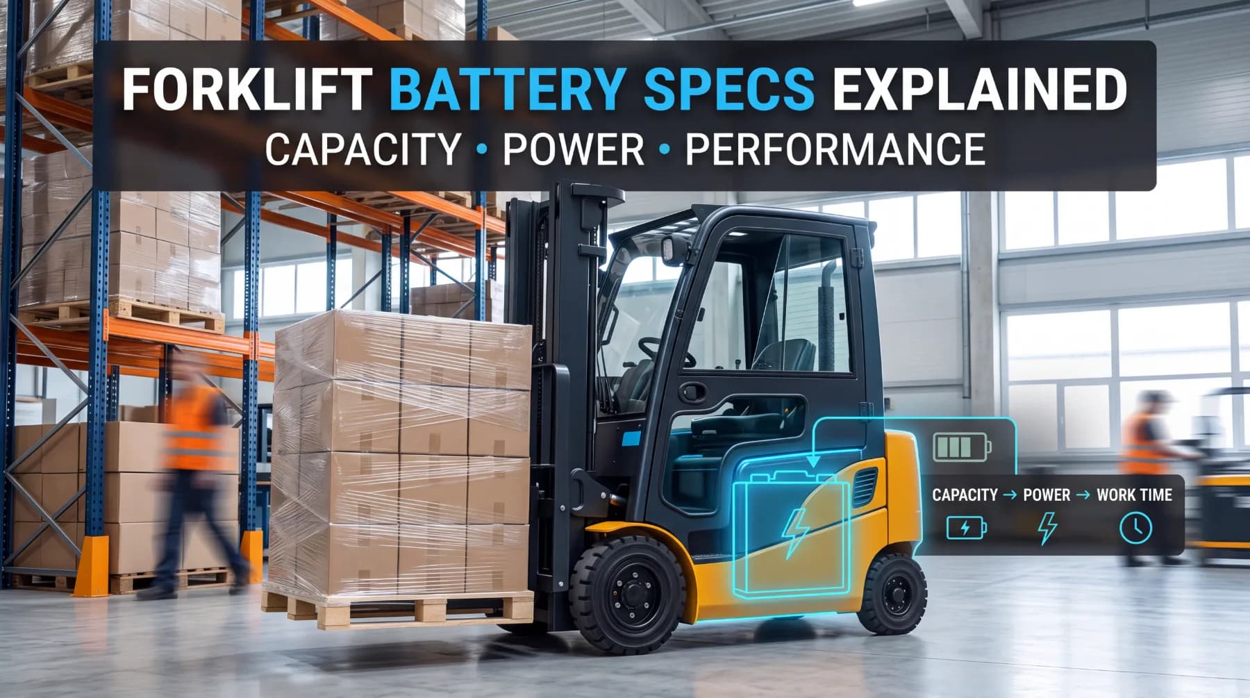 Forklift Battery Specifications Explained: Capacity, Power, and Working Performance