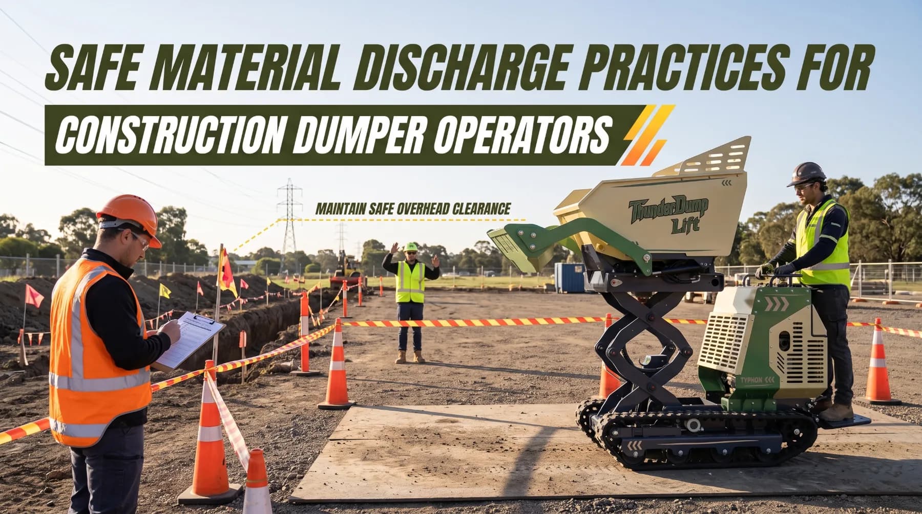 Safe Material Discharge Practices for Construction Dumper Operators