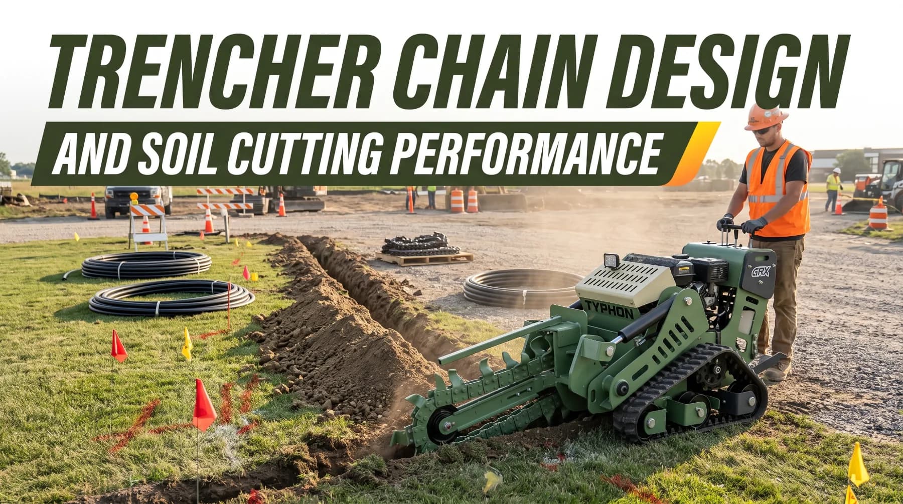 Trencher Chain Design and Soil Cutting Performance